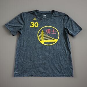 Adidas Youth XL 18 Tee Shirt Warriors Steph Curry 30 Chinese New Year NBA